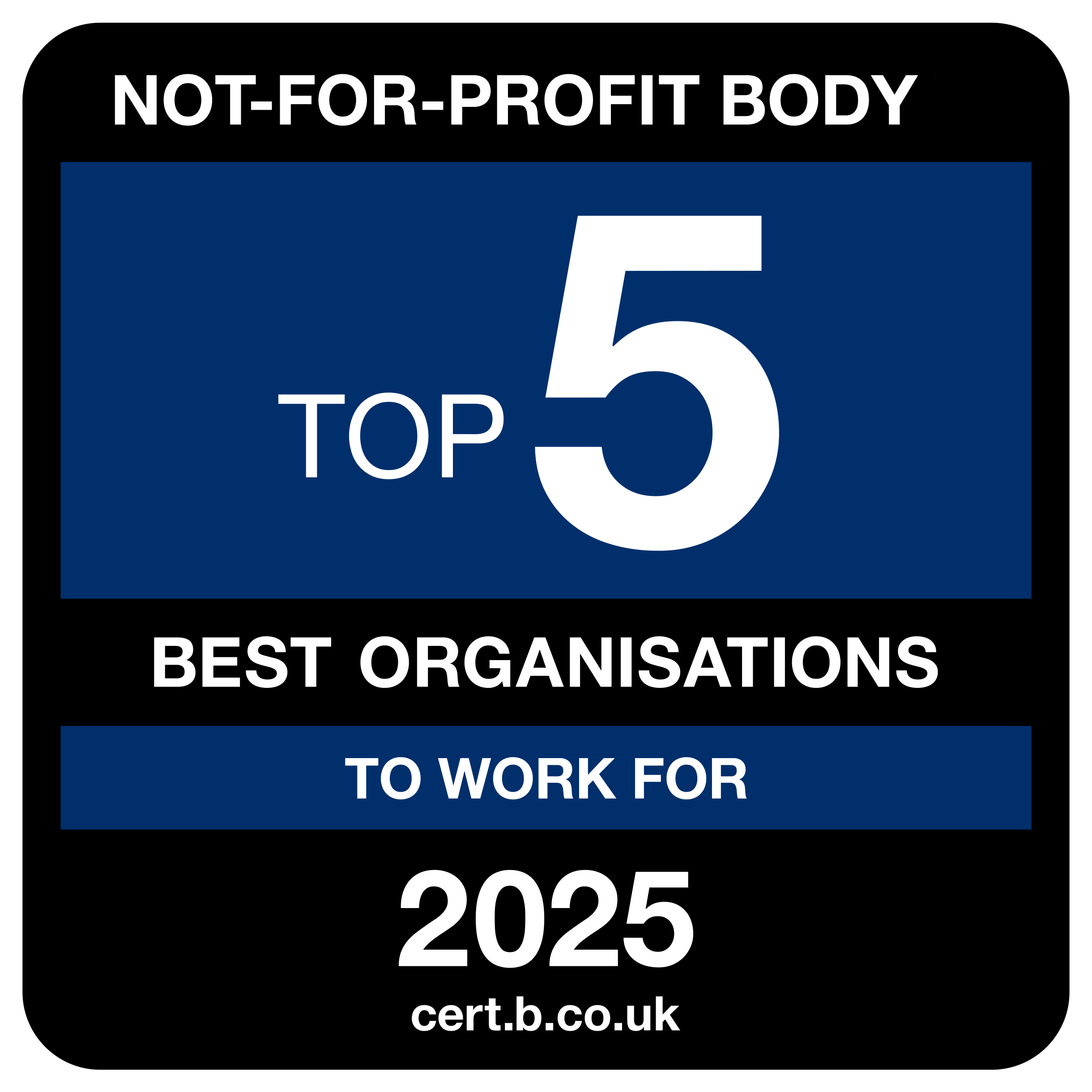 Not-For-Profit-Body Top 5 Best Organisations to work for Accreditation 2025